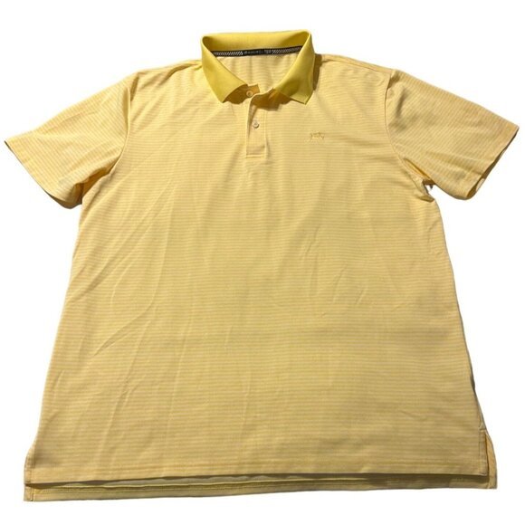 SOUTHERN TIDE Roster Striped Performance Polo Shirt Men's Size Large Moisture Wi - Picture 3 of 7